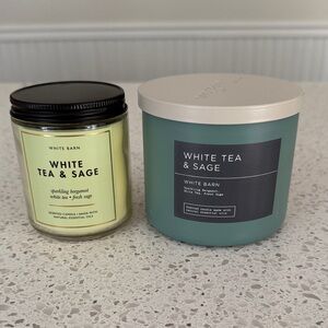 White Barn White Tea & Sage Candle Set of 2